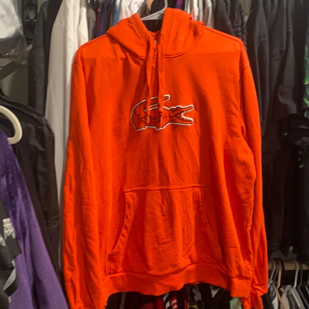 Lacoste Orange Hoodie